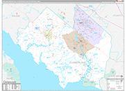 Vineland-Bridgeton Wall Map Premium Style